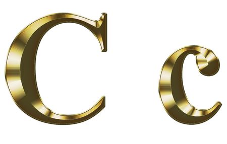 Exclusive collection font from brushed gold on white backgroundの写真素材