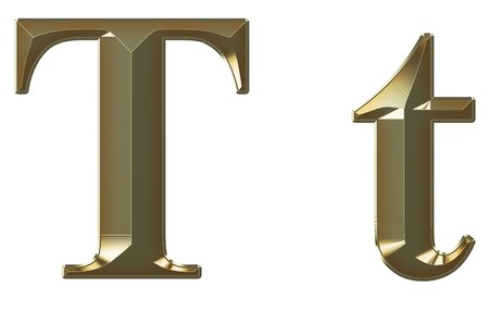 Exclusive collection font from brushed gold on white backgroundの写真素材