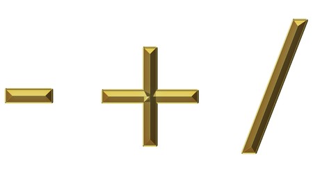 Font from brushed gold with ruby on white backgroundの写真素材