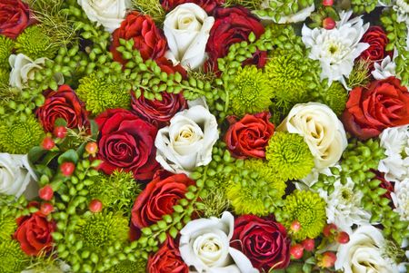 Floral background - flowers mixの写真素材