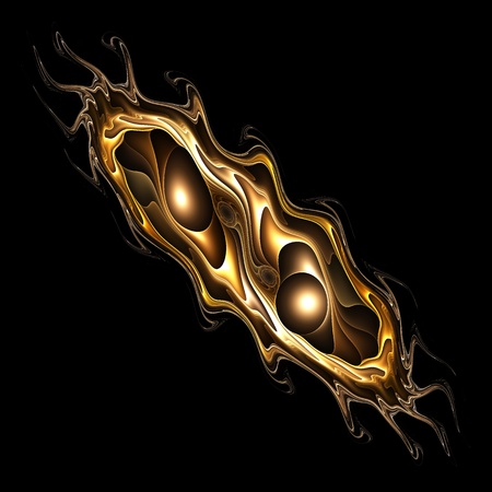 Abstract color image on a black background. Curves and ornaments futuristic design.の写真素材