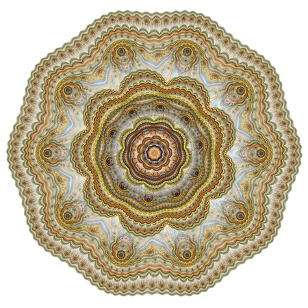 Abstract color image isolated on a white background  Design illustration  Curves and ornaments futuristic design  の写真素材