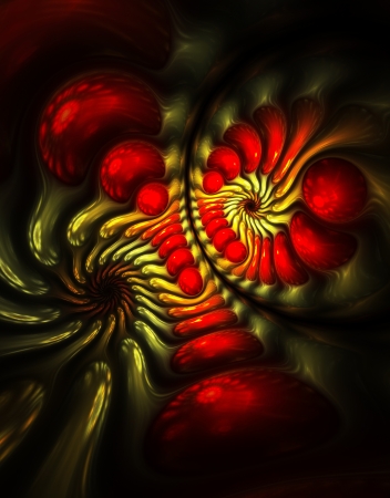 Amazing abstract background. Dark colored elements wallpaper.の写真素材