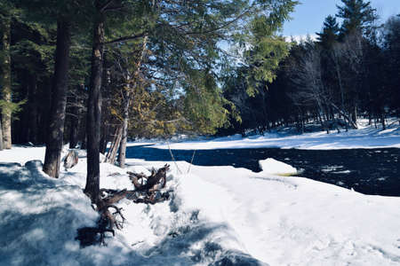 The Darwin waterfalls in southern Quebec