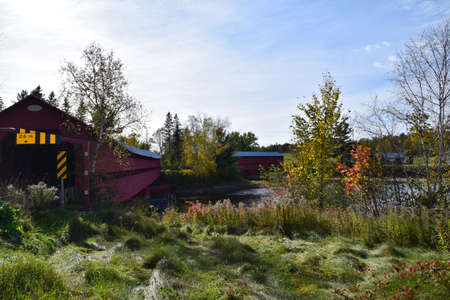 The Hautes Laurentides region of Quebec during fall