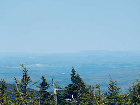 Lac-Megantic in southern Quebecの写真素材