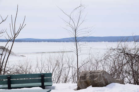 Scenic view of the regional county of Argenteuil in Quebecの写真素材