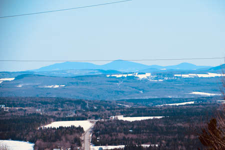 The Road of Summits in southern Quebecの写真素材