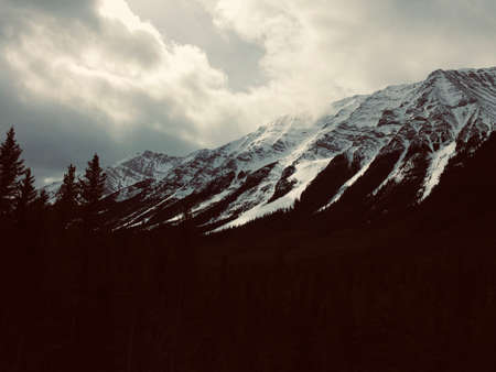 Rocky mountains of the Kananaskis region of Albertaの写真素材