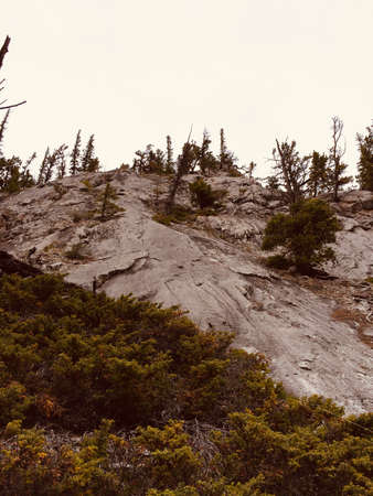 Banff & Mount Rundle spine amid spectacular sceneryの写真素材
