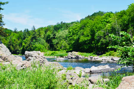 Etchemin river in Levis southern Quebec