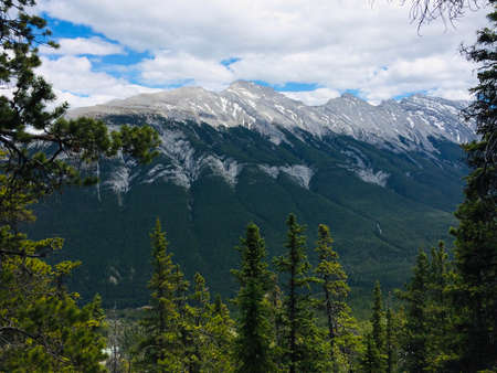 Stunning views of Banff National Park from Sulfur mountain ridge