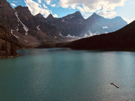 Scenic view of beautiful Lake Moraine