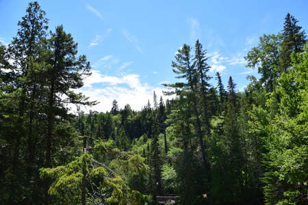 Waterfall of Calvaire regional park in Quebec