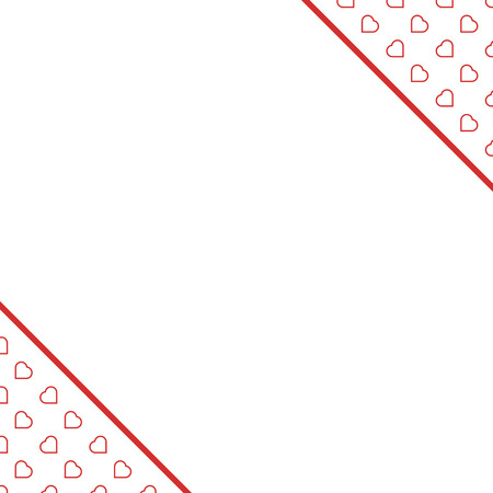 Red Hearts Seamless Love Background Pattern for Valentine's or Mother's Woman day for banner romantic cards wrapping paper decoration . Birthday , wedding and marriage designs.のイラスト素材
