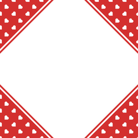Red Hearts Seamless Love Background Pattern for Valentine's or Mother's Woman day for banner romantic cards wrapping paper decoration . Birthday , wedding and marriage designs.のイラスト素材