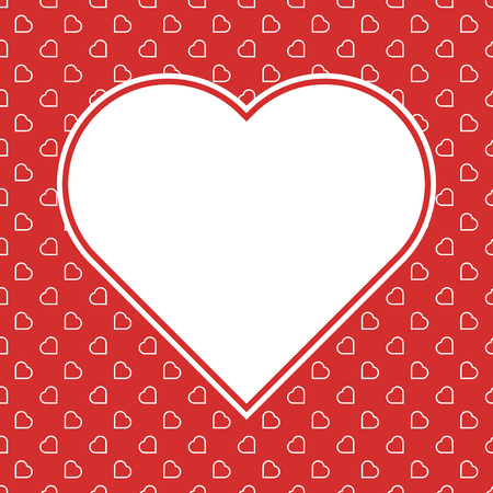 Red Hearts Seamless Love Background Pattern for Valentine's or Mother's Woman day for banner romantic cards wrapping paper decoration . Birthday , wedding and marriage designs.のイラスト素材