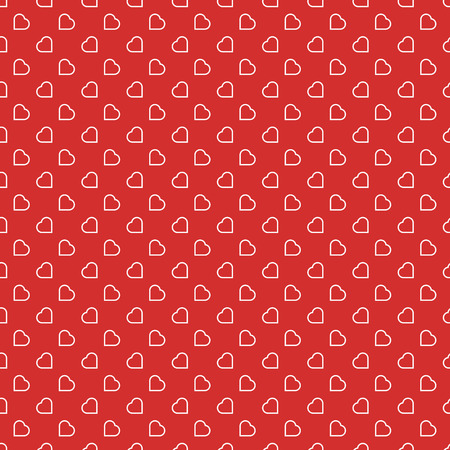 Red Hearts Seamless Love Background Pattern for Valentine's or Mother's Woman day for banner romantic cards wrapping paper decoration . Birthday , wedding and marriage designs.のイラスト素材