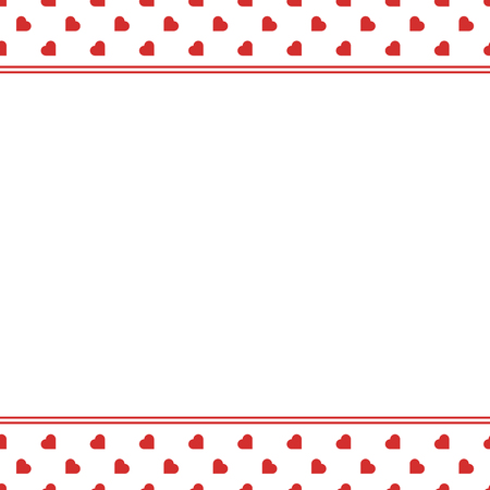 Red Hearts Seamless Love Background Pattern for Valentine's or Mother's Woman day for banner romantic cards wrapping paper decoration . Birthday , wedding and marriage designs.のイラスト素材