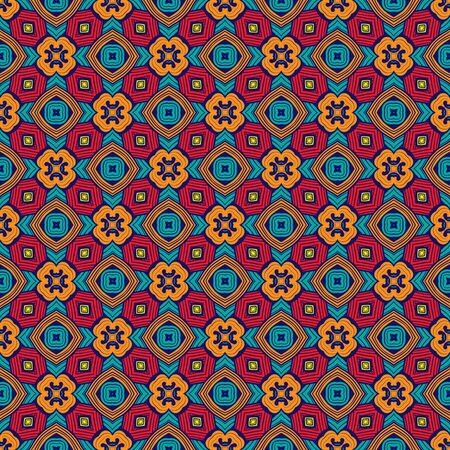 Seamless Abstract Pattern Arabesque Geometric Traditional Background. Arabic, Portugal, Moroccan Floral Damask for Rug, Tile, Textile, Digital Paper, Fabric Texture.の写真素材