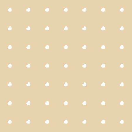 Romantic Gold Seamless Polka Hearts Vector Pattern Background for Valentine Day or Mother's Day. Poster, Flier, Invitation, Wrapping Paper, Greeting Card or Banner.のイラスト素材