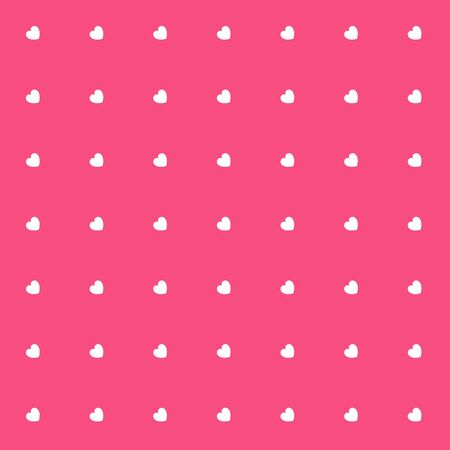 Romantic Violet Seamless Polka Hearts Vector Pattern Background for Valentine Day or Mother's Day. Poster, Flier, Invitation, Wrapping Paper, Greeting Card or Banner.のイラスト素材
