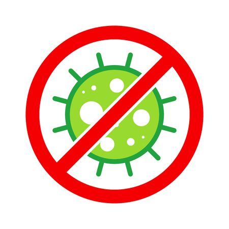 Corona Virus, nCOV, MERS-CoV Middle East Respiratory Syndrome Coronavirus Stop, Block, Anti Stamp. Vector 2019-2020. Warning Sign, Protection Symbol, Risk Zone.のイラスト素材