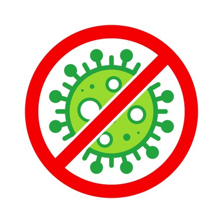 Corona Virus, nCOV, MERS-CoV Middle East Respiratory Syndrome Coronavirus Stop, Block, Anti Stamp. Vector 2019-2020. Warning Sign, Protection Symbol, Risk Zone.のイラスト素材