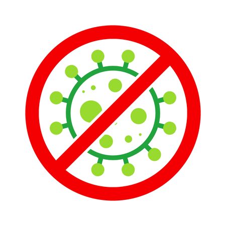 Corona Virus, nCOV, MERS-CoV Middle East Respiratory Syndrome Coronavirus Stop, Block, Anti Stamp. Vector 2019-2020. Warning Sign, Protection Symbol, Risk Zone.のイラスト素材