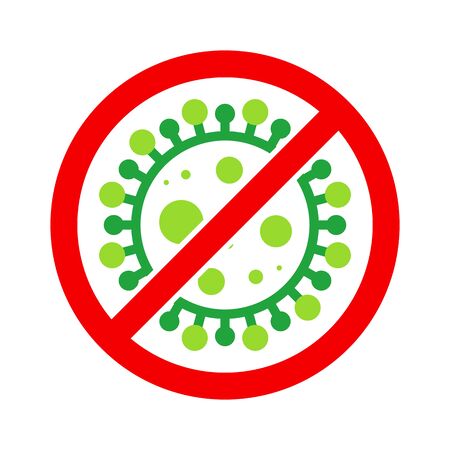 Corona Virus, nCOV, MERS-CoV Middle East Respiratory Syndrome Coronavirus Stop, Block, Anti Stamp. Vector 2019-2020. Warning Sign, Protection Symbol, Risk Zone.のイラスト素材