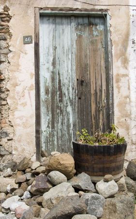 Old doorの写真素材