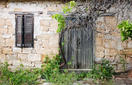                          Abandoned house from a village in Cyprus           の写真素材