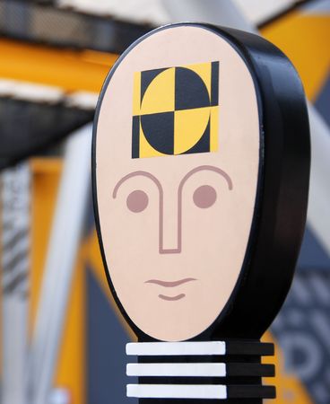                Portrait icon   of a crash test dummy の写真素材