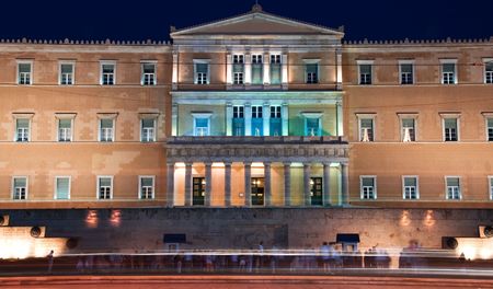  Costitution square in Athens Greeceの写真素材