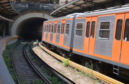 Athens metro station at monastiraki area.