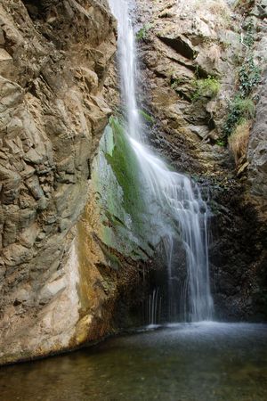 Millomery falls at Troodos mountains in Cyprus