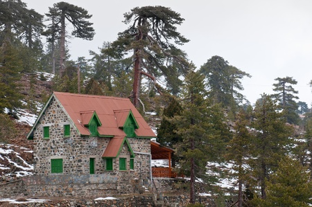 Mansion  holiday  house at Troodos Mountains in Cyprusのeditorial素材