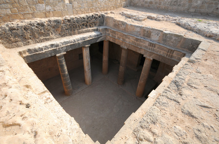 Thomb of the Kings ancient place  in Paphos Cyprusのeditorial素材