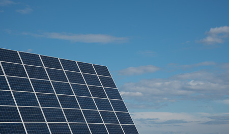 Group of Solar energy  panels creating electricity from the sun.  Solar panels are one of the best...