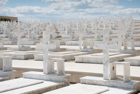 Memorial  military cemetery for the Greek Cypriots who lost there  lives during the war in Cyprus.のeditorial素材