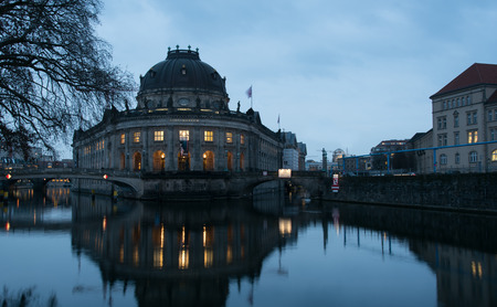 Berlin, Germany - January 18, 2016: Bode art Museum is one of the groups of museums on the Museum Island in Berlin, Germany.のeditorial素材