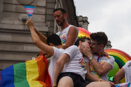 Lgbt people parading at London Pride Parade 2019のeditorial素材