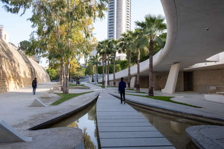 The modern and futuristic architecture of Eleftheria square in Nicosia the capital city of Cyprusのeditorial素材