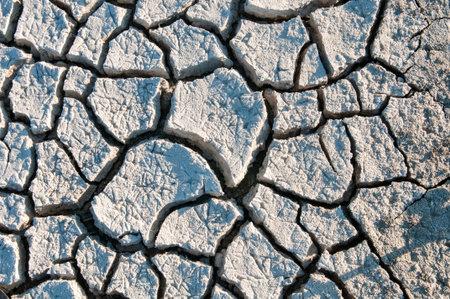 Dry cracked ground background. Top view concept of global warming. Dry land