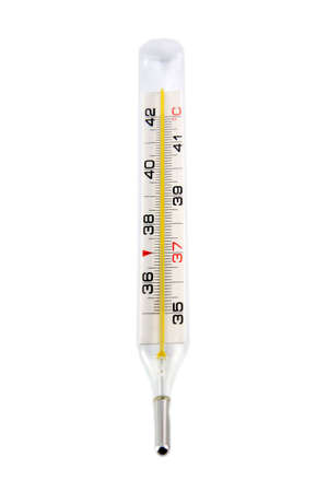 Medical thermometer on white background 
