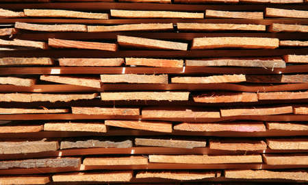 lose up view of stacked wooden boards 