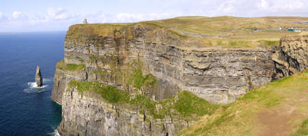 Scenic view of cliffs of Moher, Ireland の写真素材