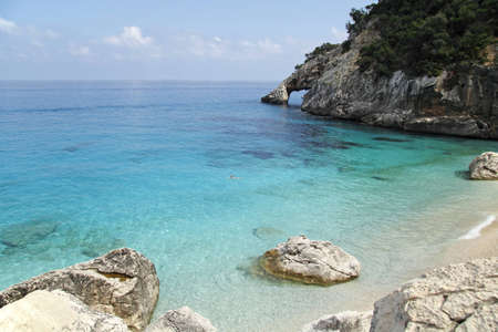 seashore cala goloritze, Sardinia, Italyの写真素材