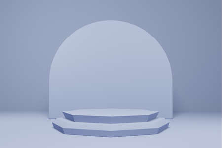 3D rendering stage or podium to showcase your productsの写真素材