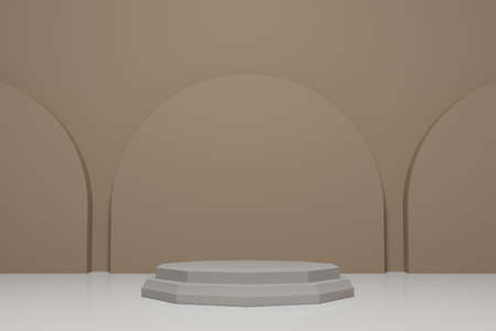 3D rendering stage or podium to showcase your products